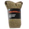 Merrell Wool Hiking Socks Cushioned Moisture Wicking
