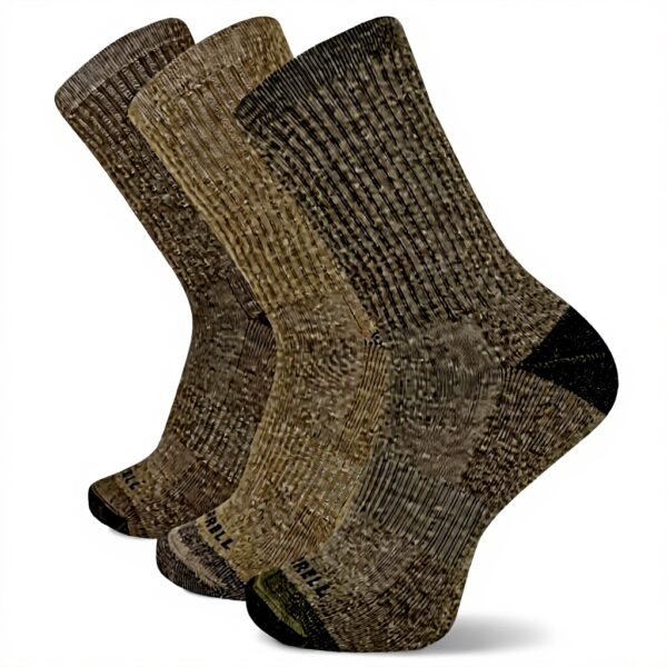 Merrell Wool Hiking Socks Cushioned Moisture Wicking